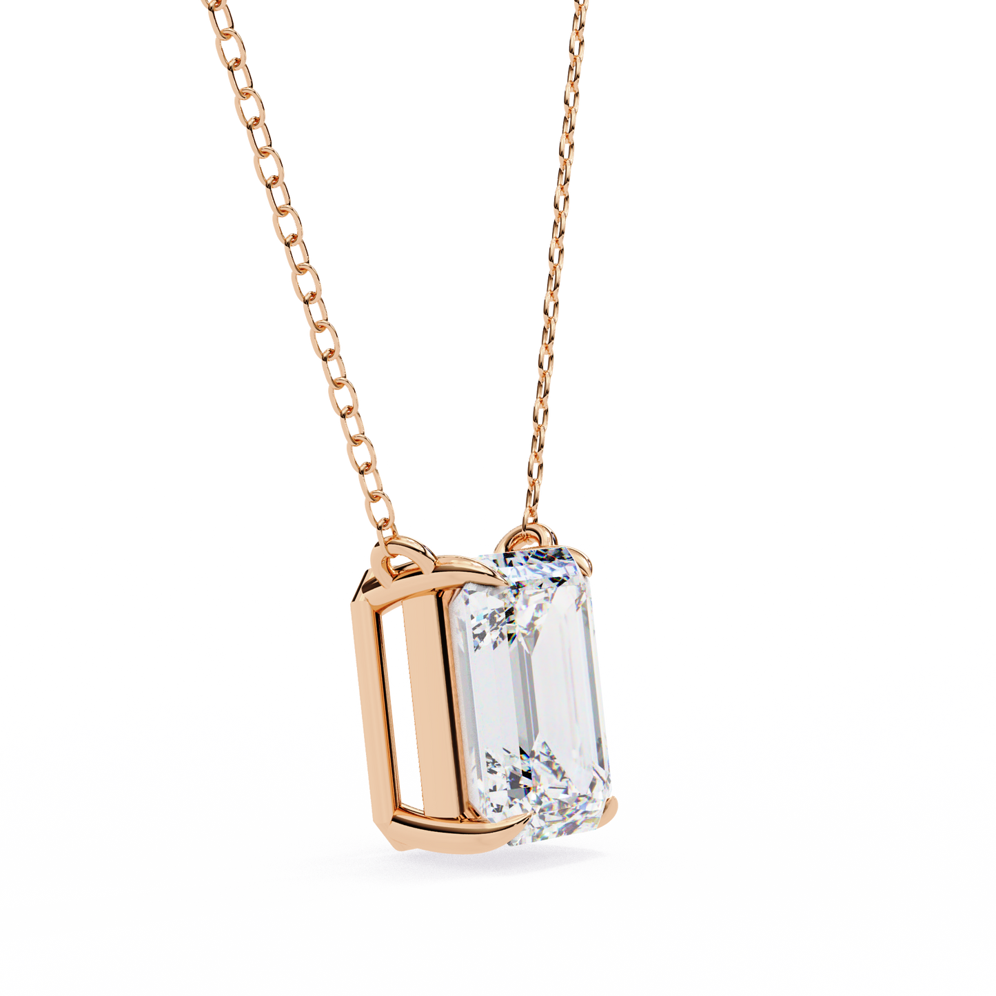 Lab Grown Solitaire Pendants