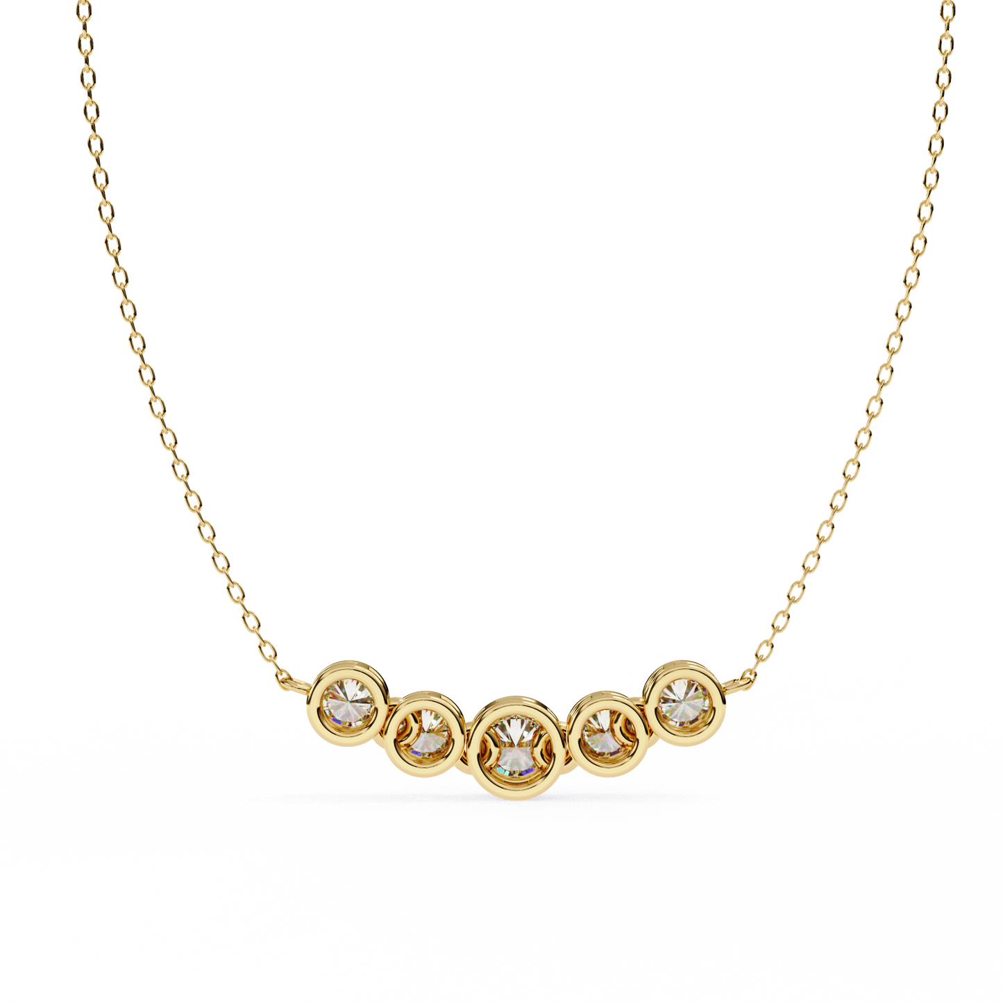 Celestial Curve Lab Grown Pendants