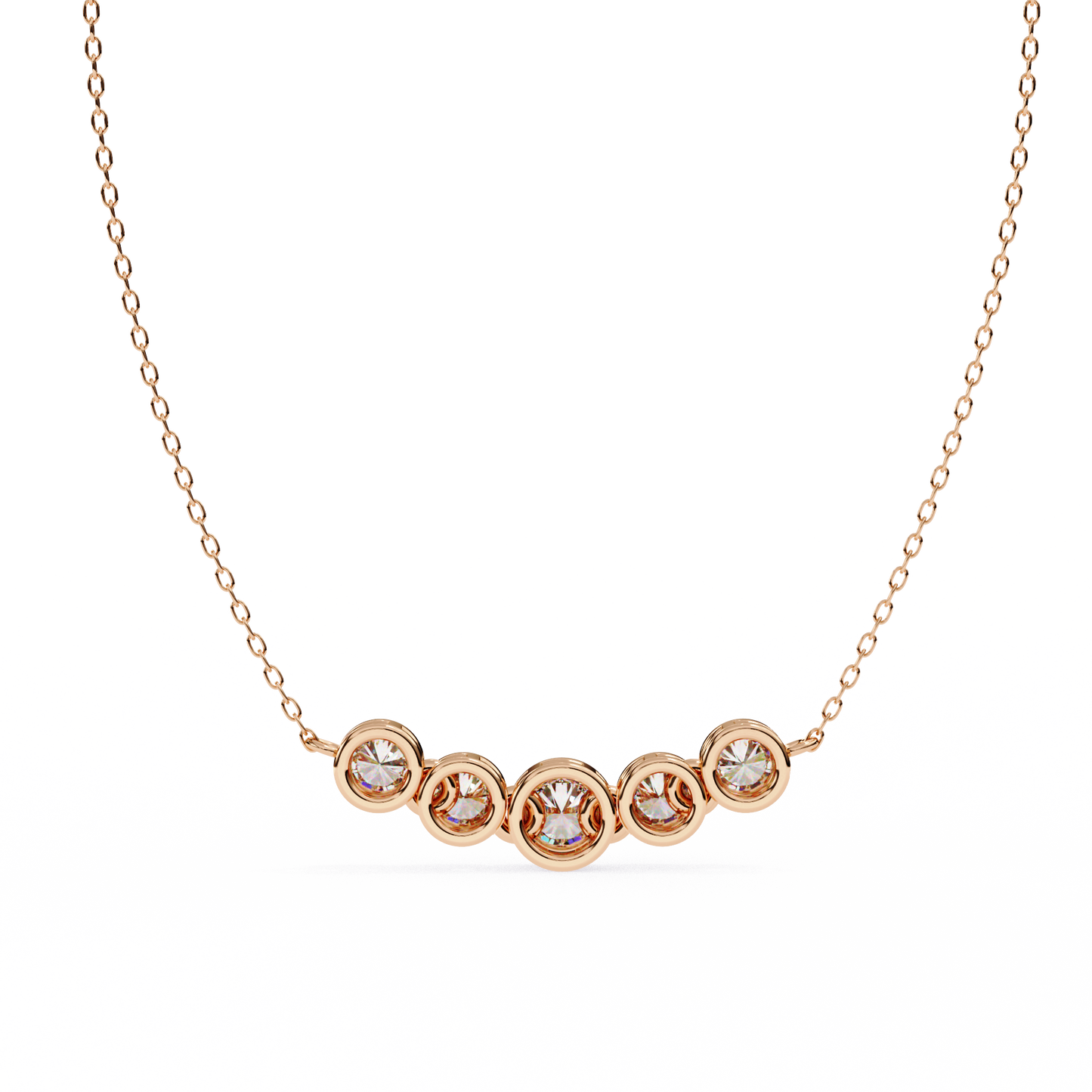 Celestial Curve Lab Grown Pendants