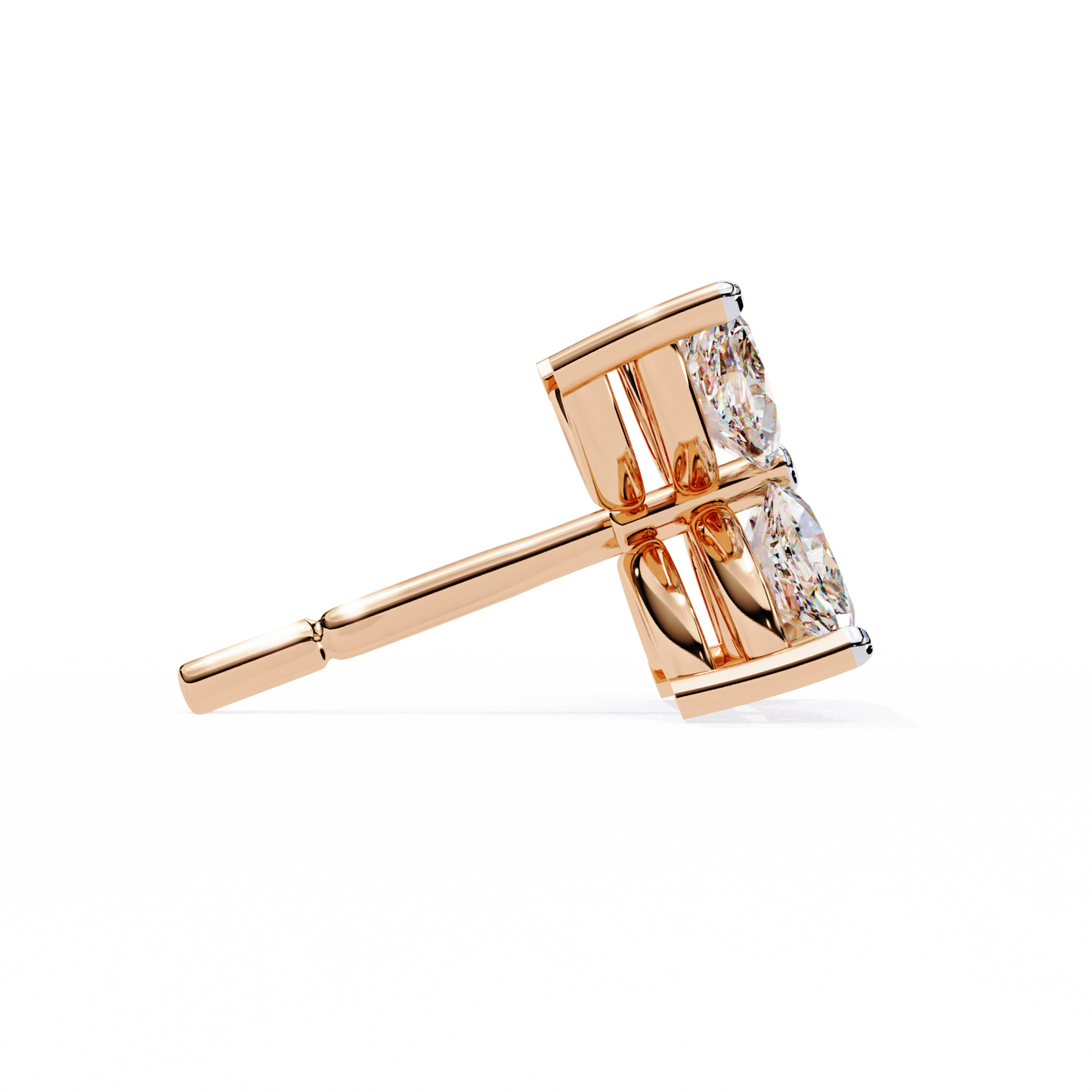 Floral Lab-Grown Diamond Earrings