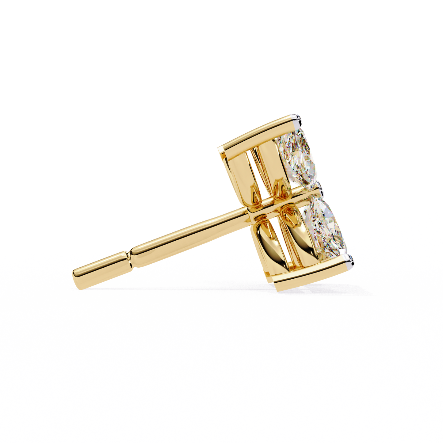Floral Lab-Grown Diamond Earrings