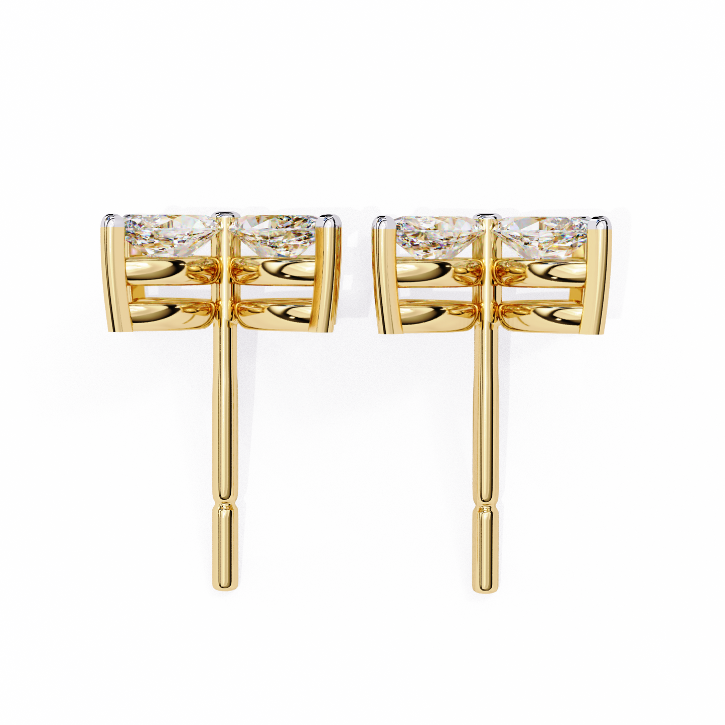 Floral Lab-Grown Diamond Earrings