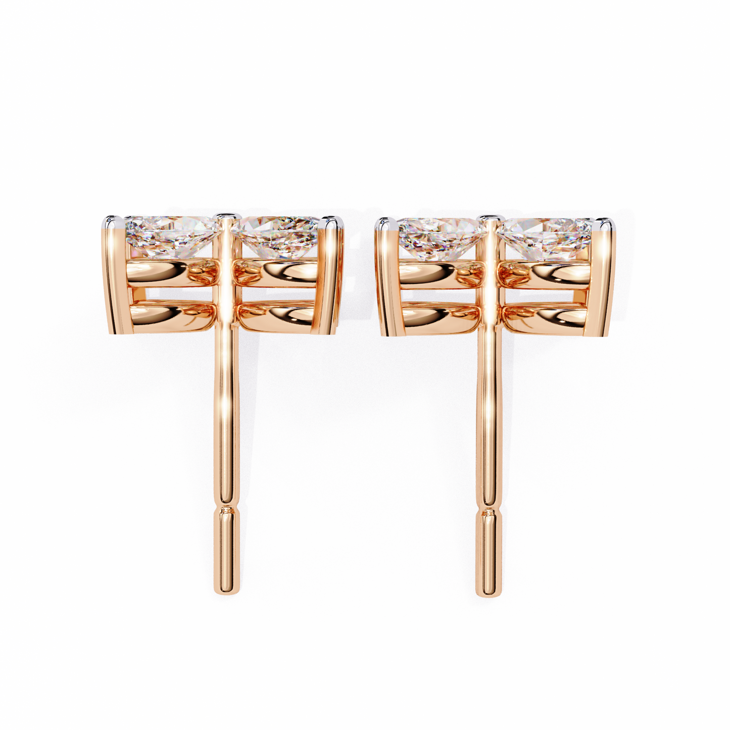 Floral Lab-Grown Diamond Earrings