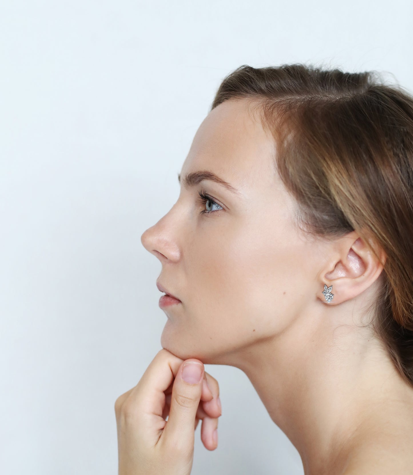 Round Lab-Grown Earring