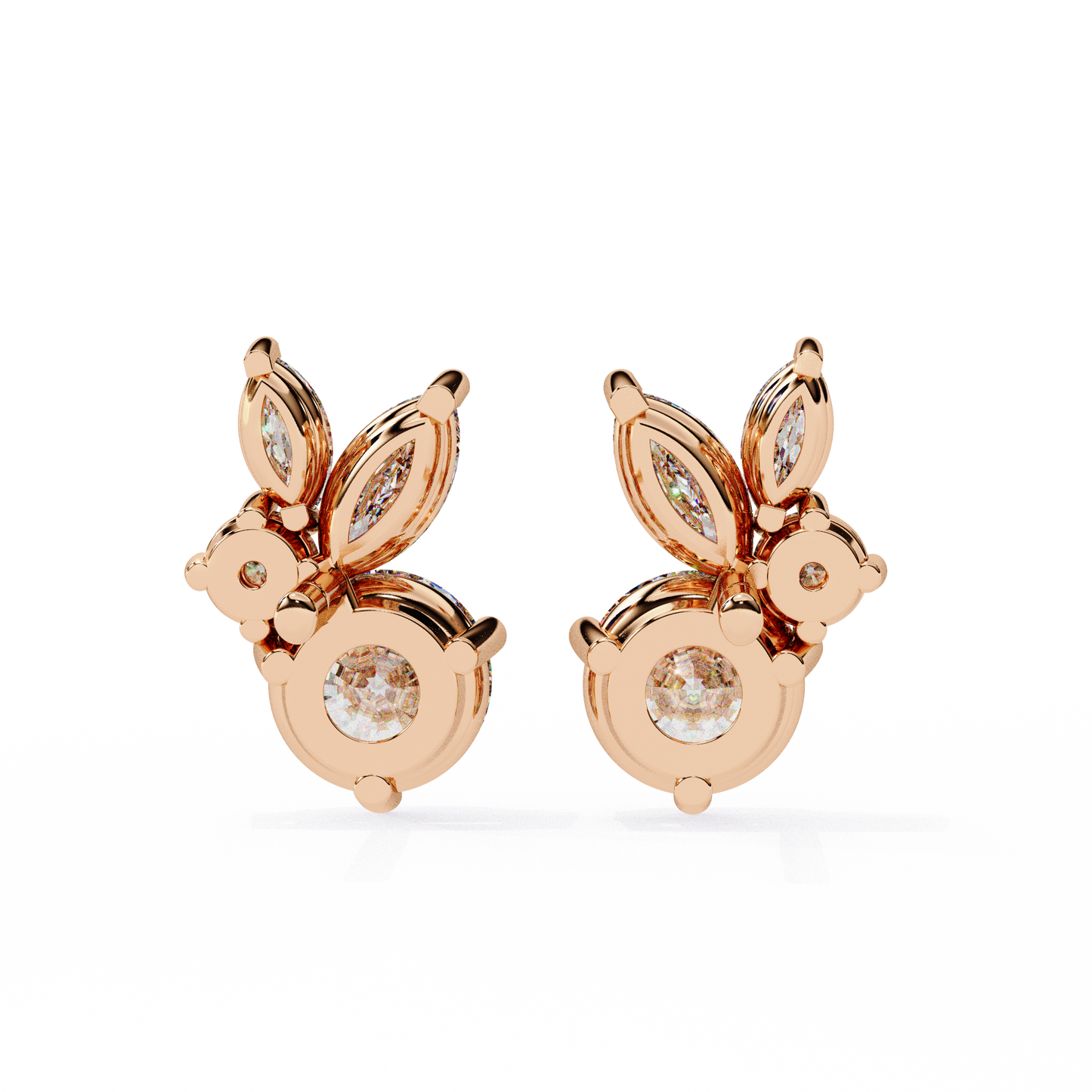 Round Lab-Grown Earring