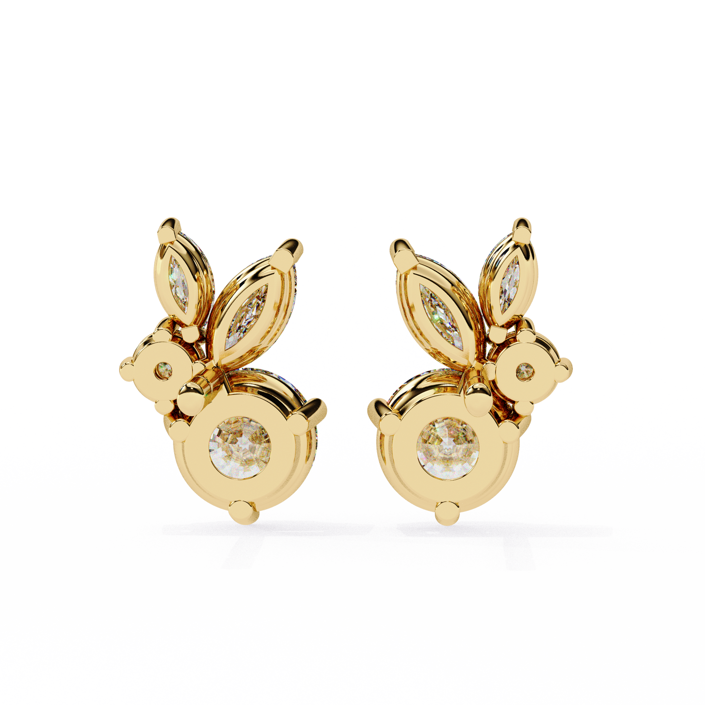 Round Lab-Grown Earring