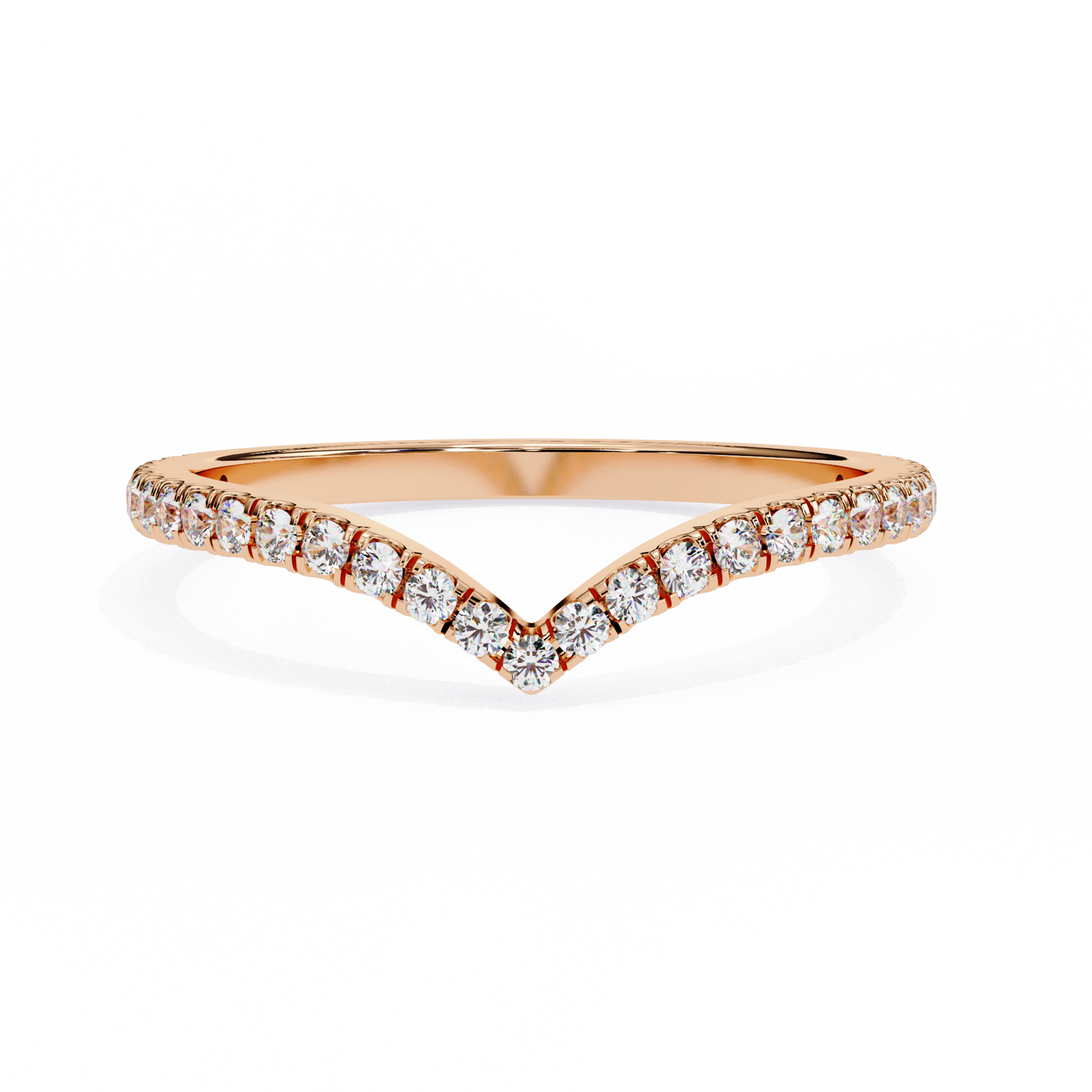 V-Accent Lab-Grown Ring