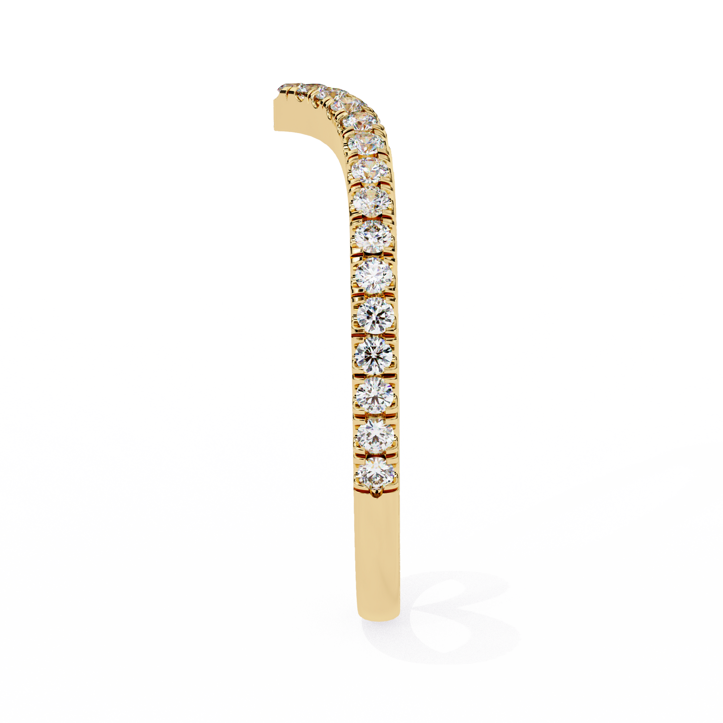 V-Accent Lab-Grown Ring
