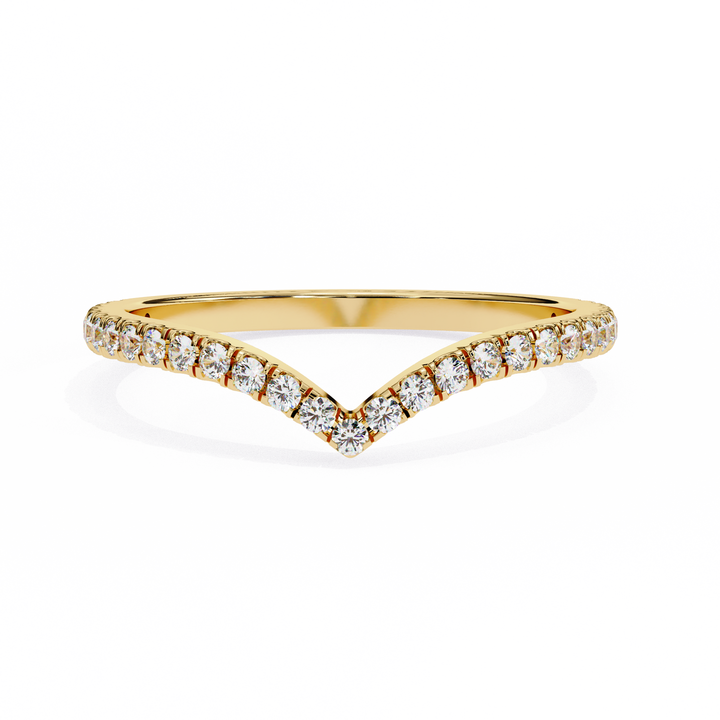 V-Accent Lab-Grown Ring