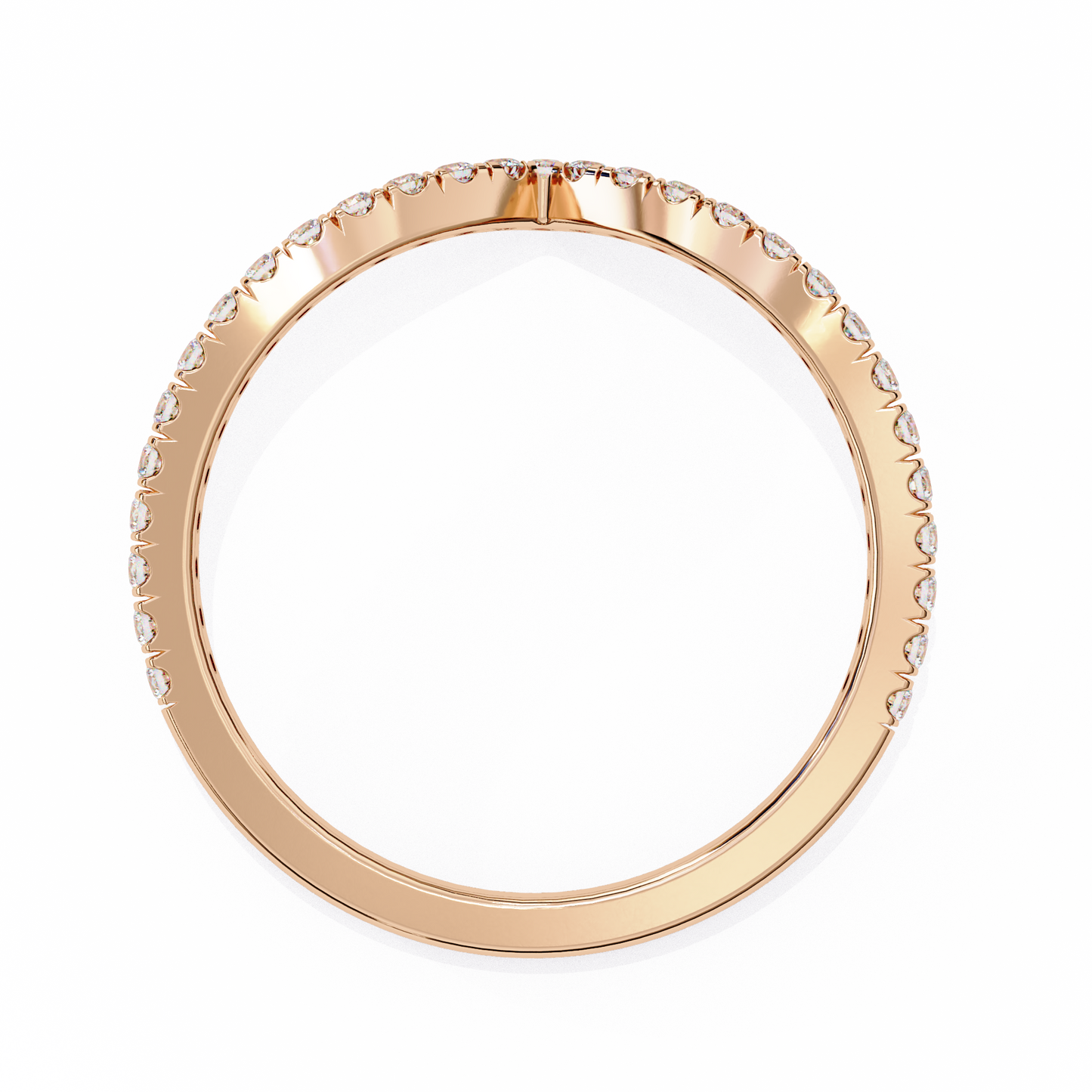 V-Accent Lab-Grown Ring