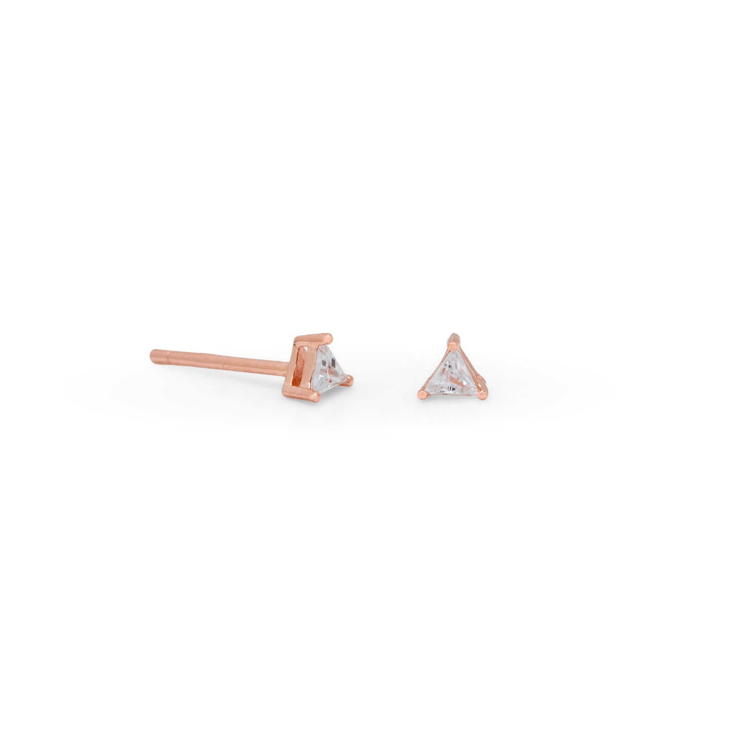 Rose Gold Mini Pyramid Power Studs