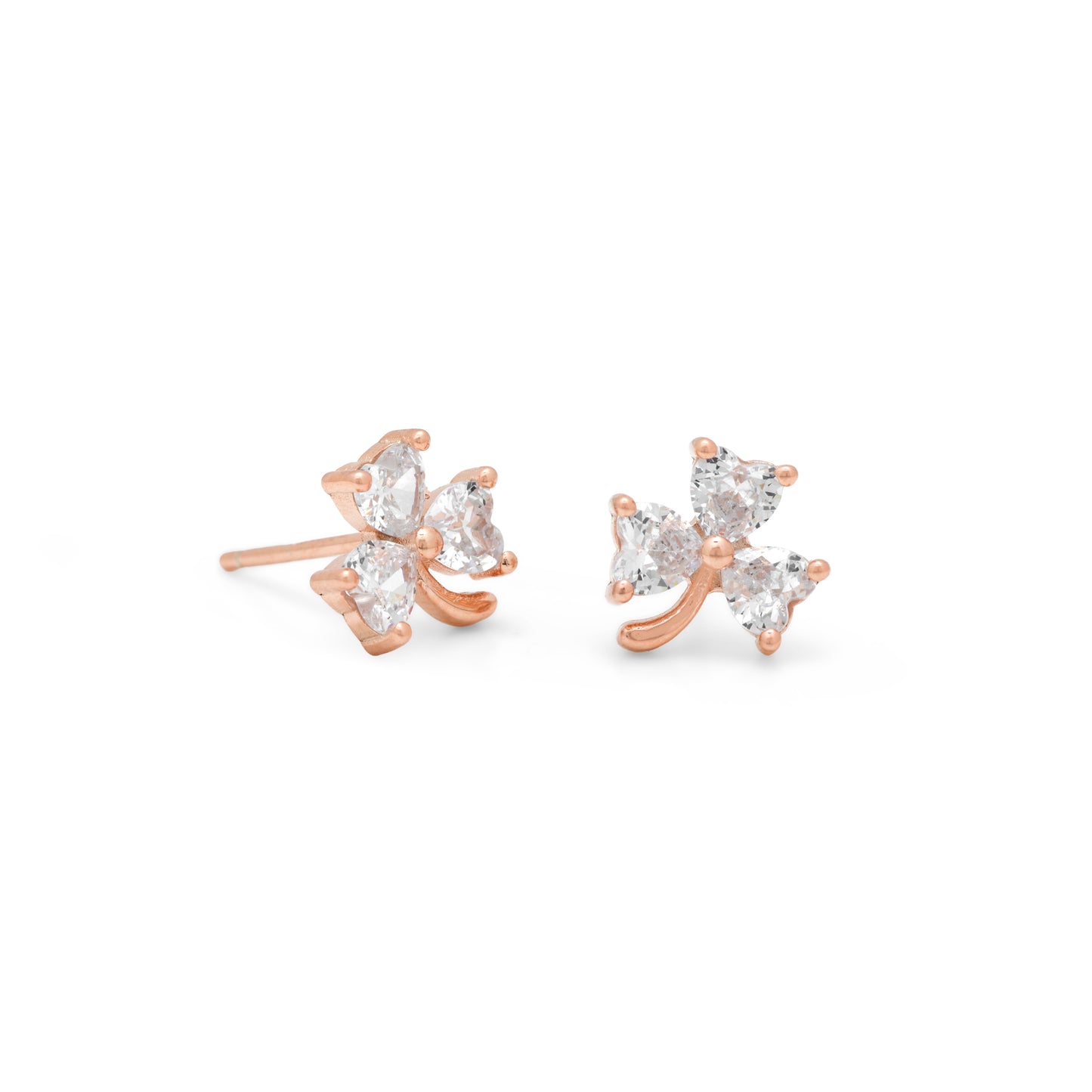 Charm Rose Gold Studs
