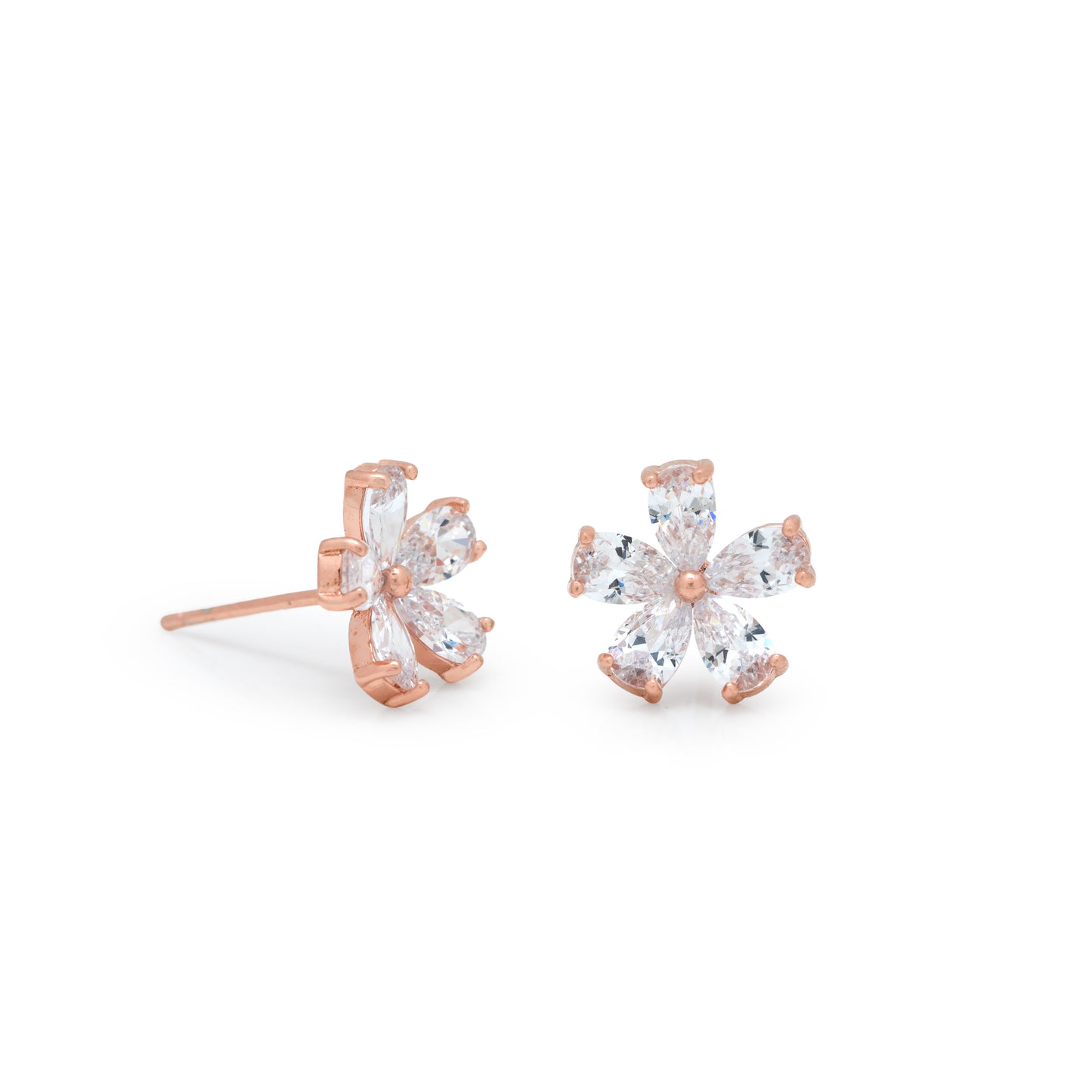 Dazzling Rose Gold Earrings