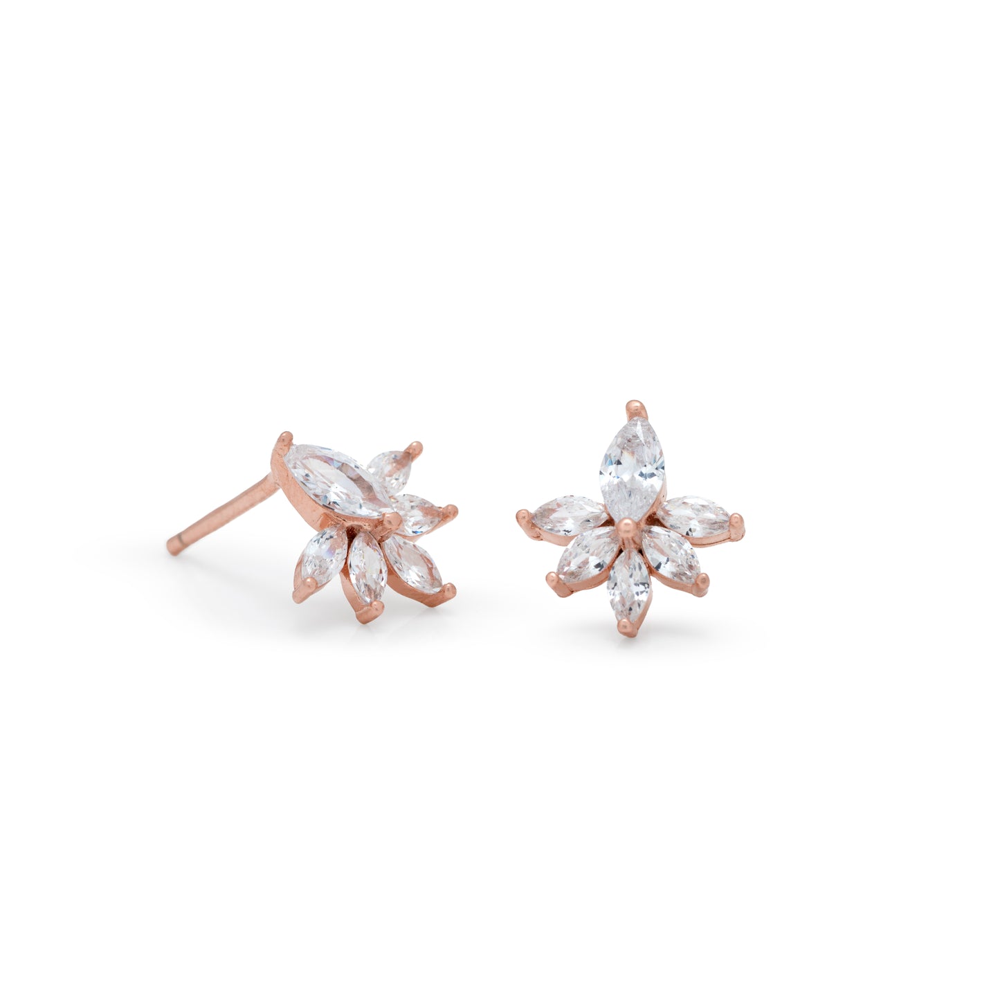 Twinkling Rose Gold Earrings