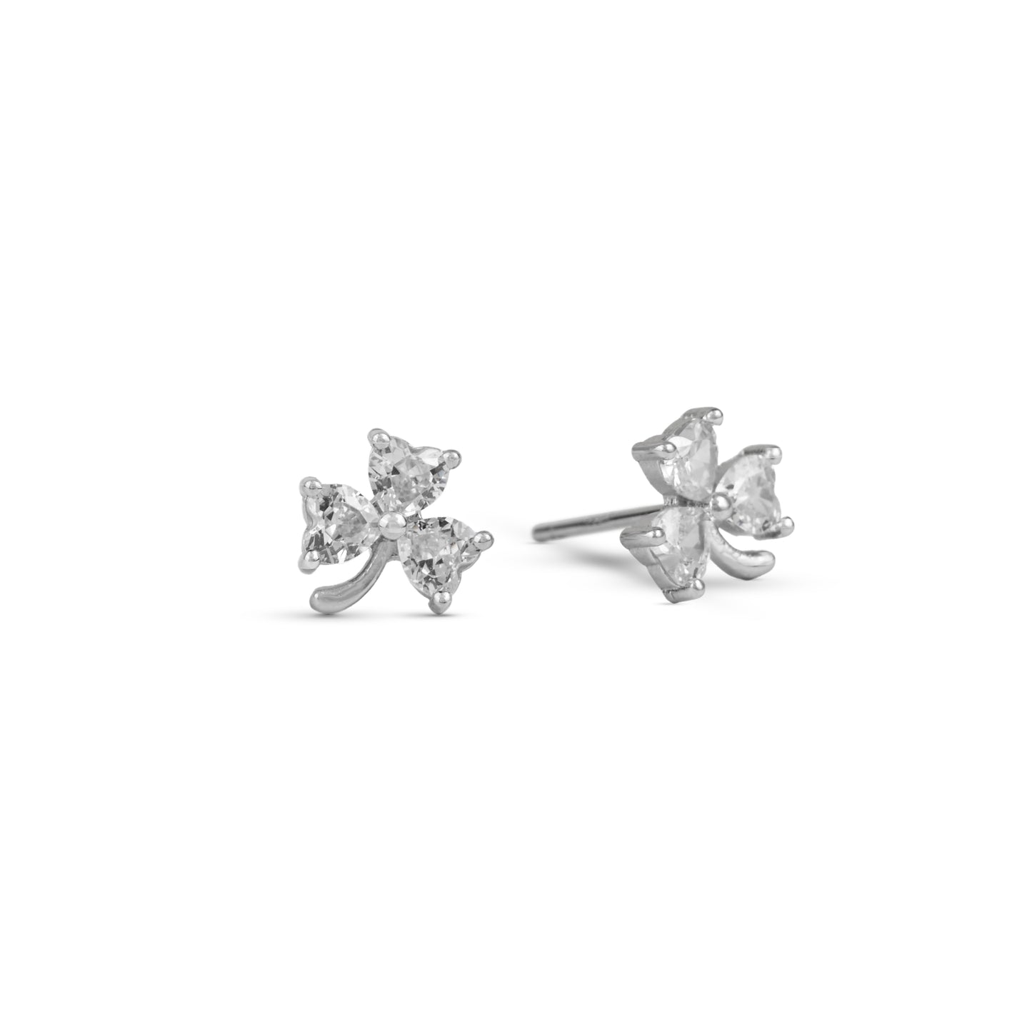 Lucky Charm Silver Studs
