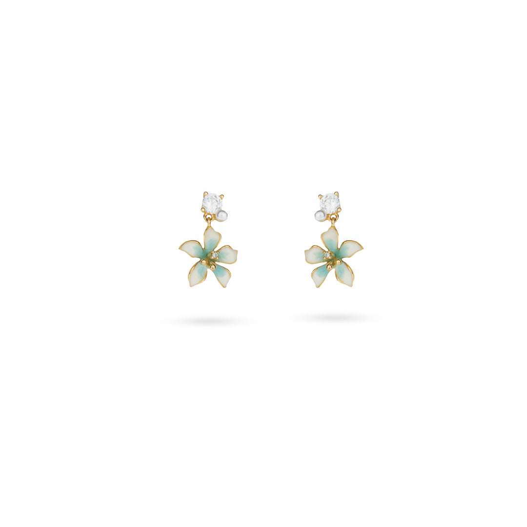 Pearl Petal Earrings