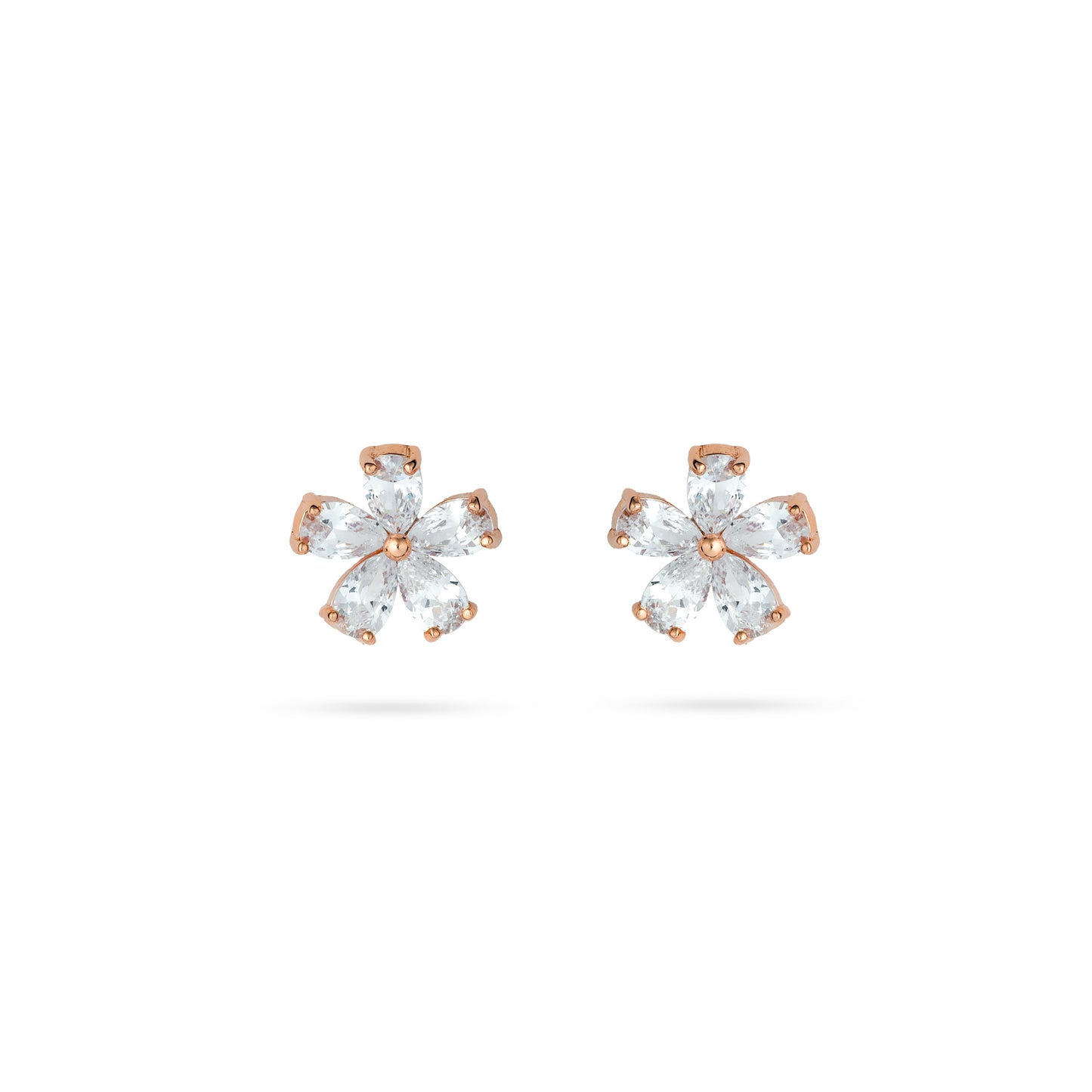 Dazzling Rose Gold Earrings