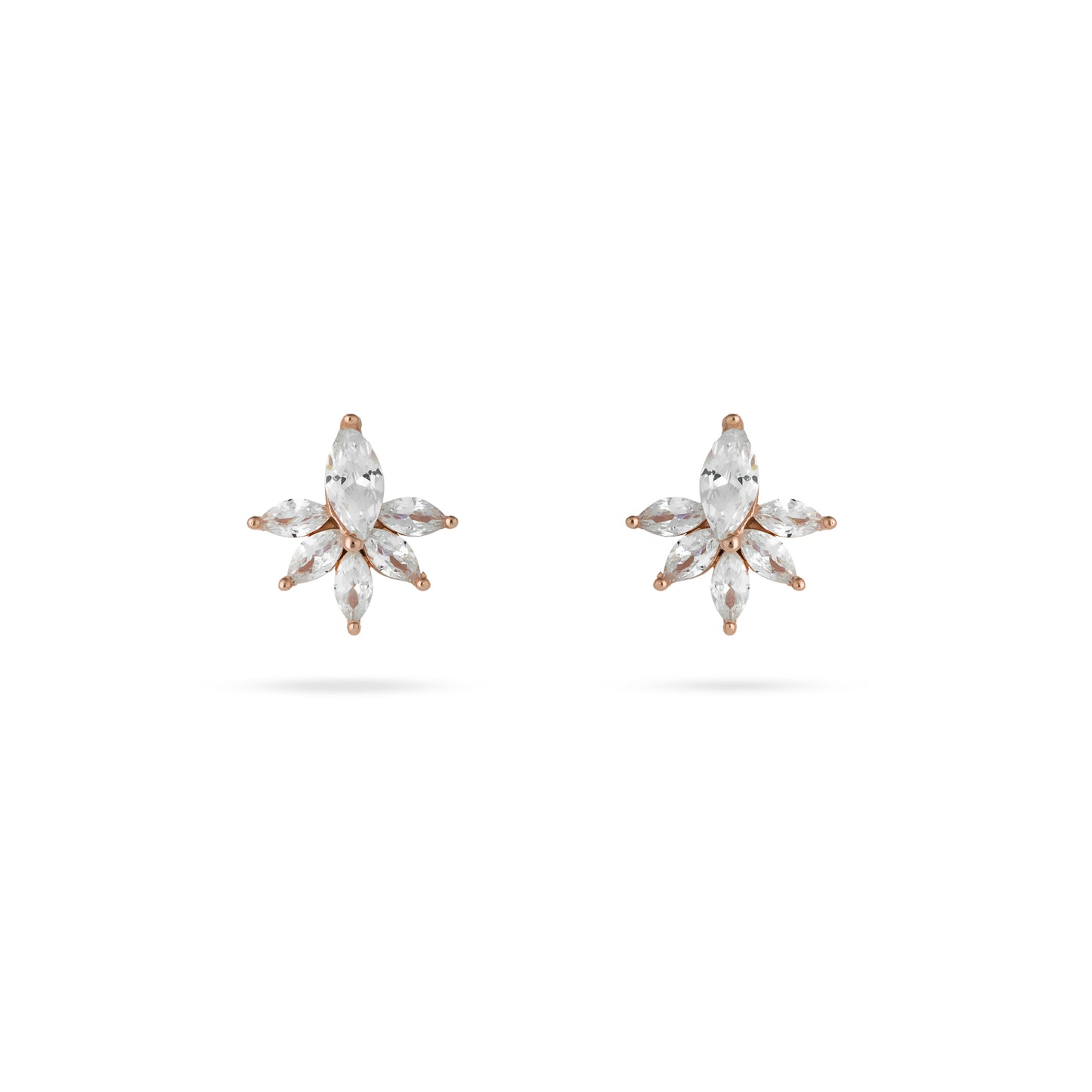Twinkling Rose Gold Earrings