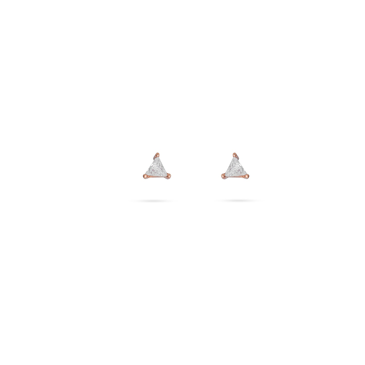Rose Gold Mini Pyramid Power Studs