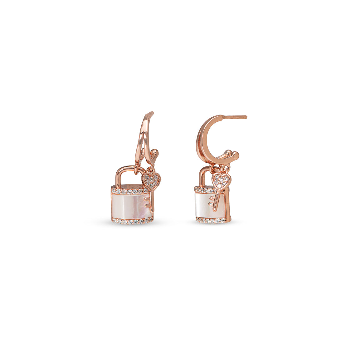 Locked in Love Earrings