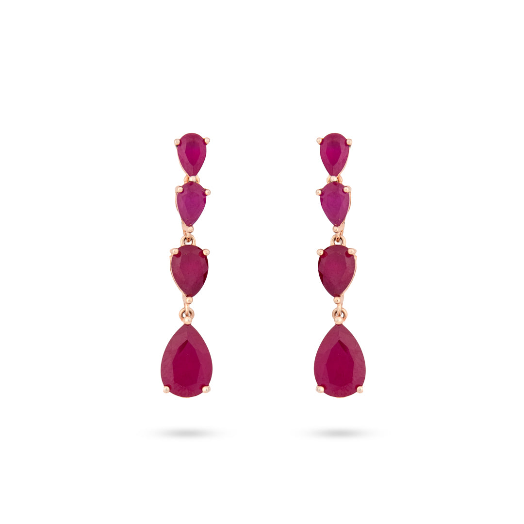 Ruby Drop Earrings