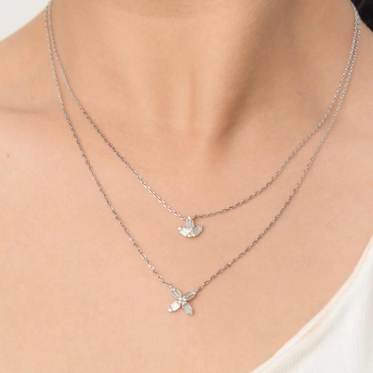 Duo Diamond Necklace