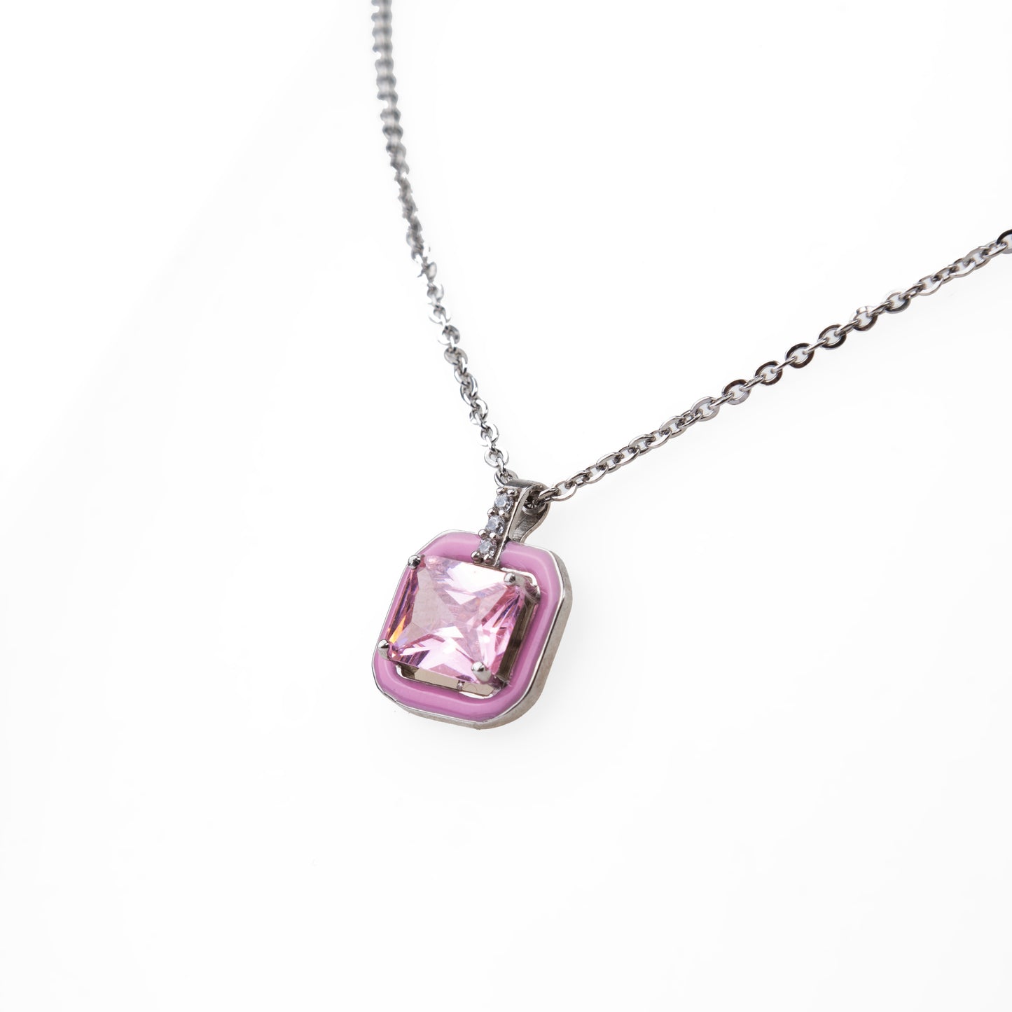 Pink Emerald Necklace