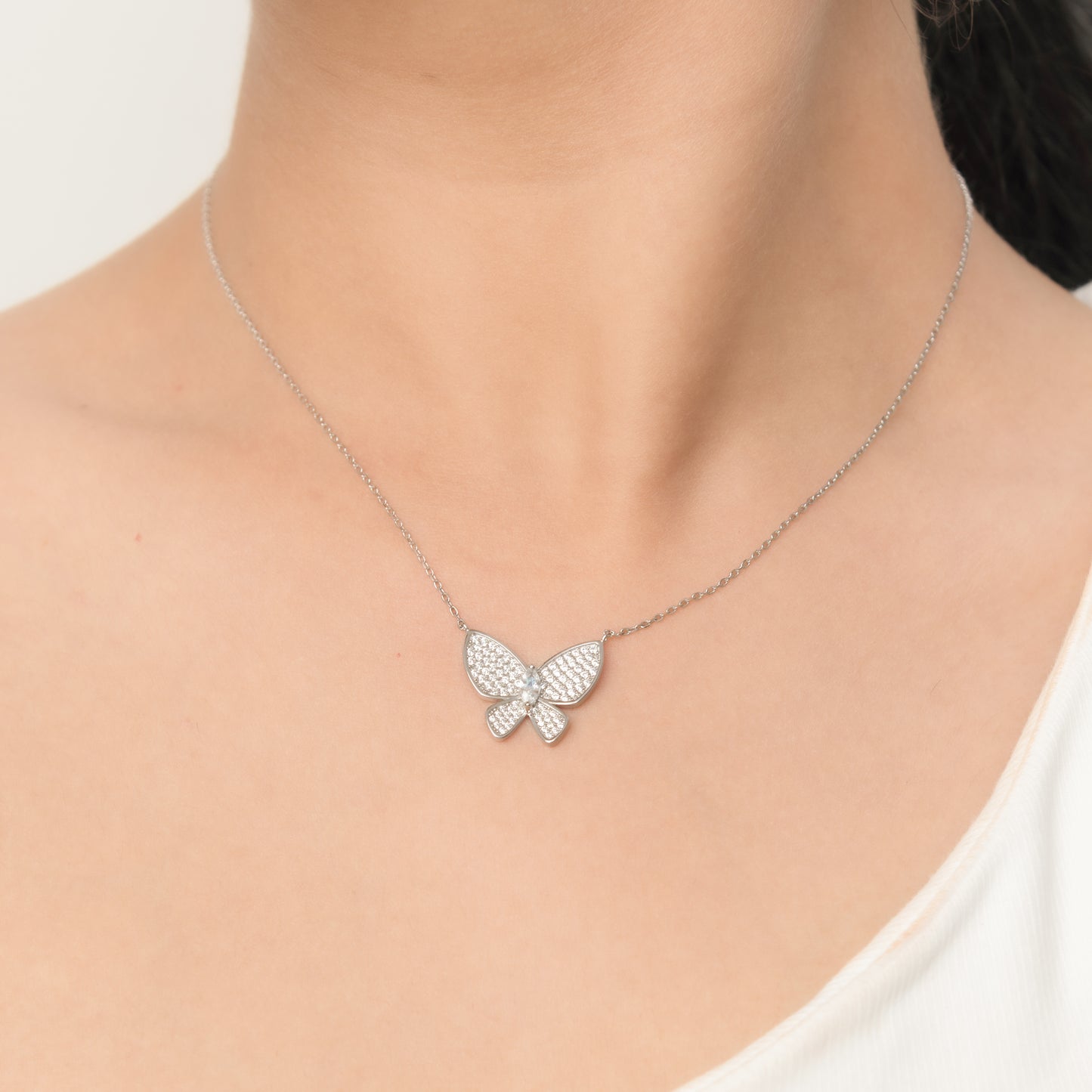Sparkling Butterfly Pendant