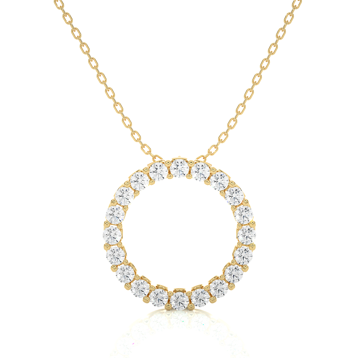 Circle Lab Grown Pendants