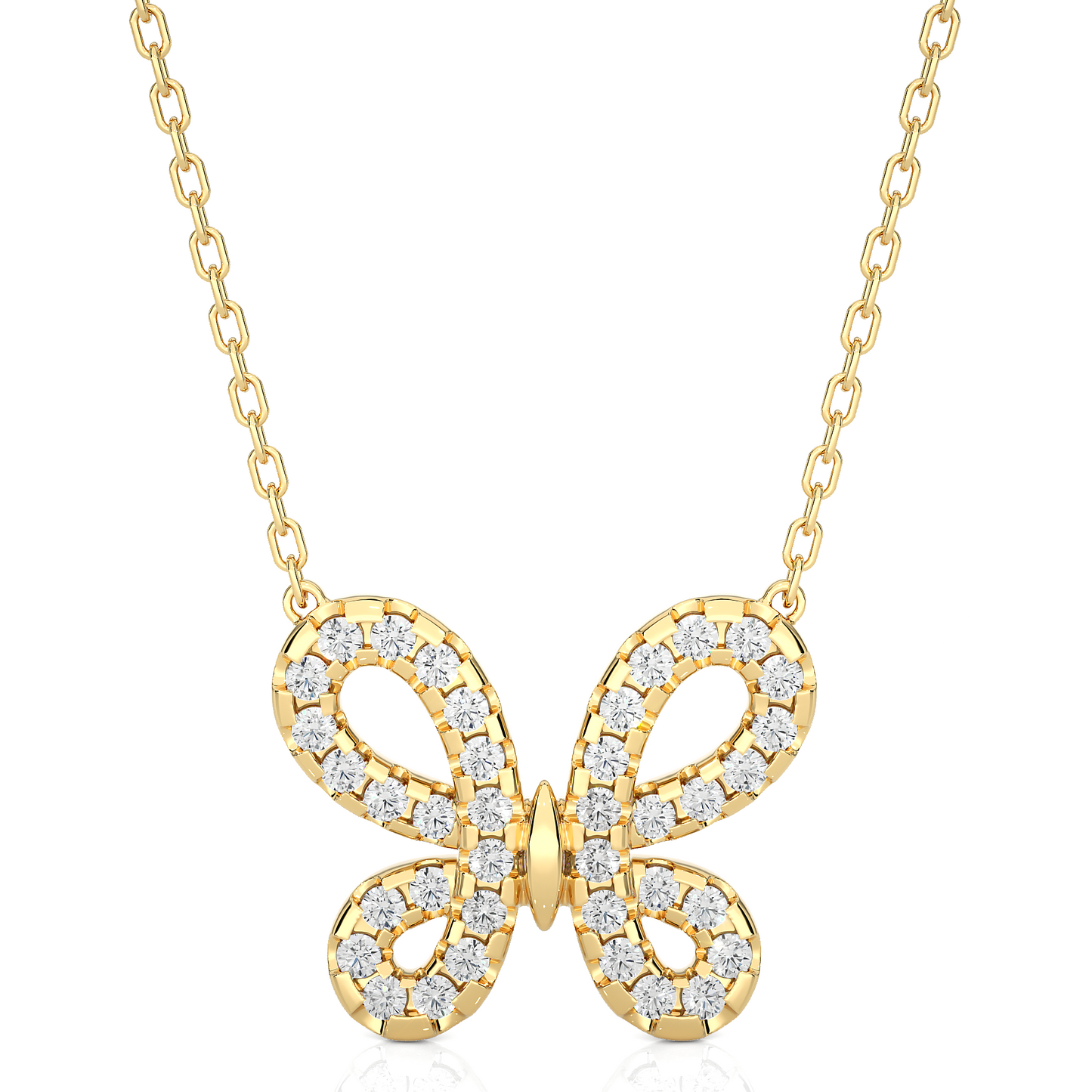 Winsome Butterfly Lab Grown Pendants