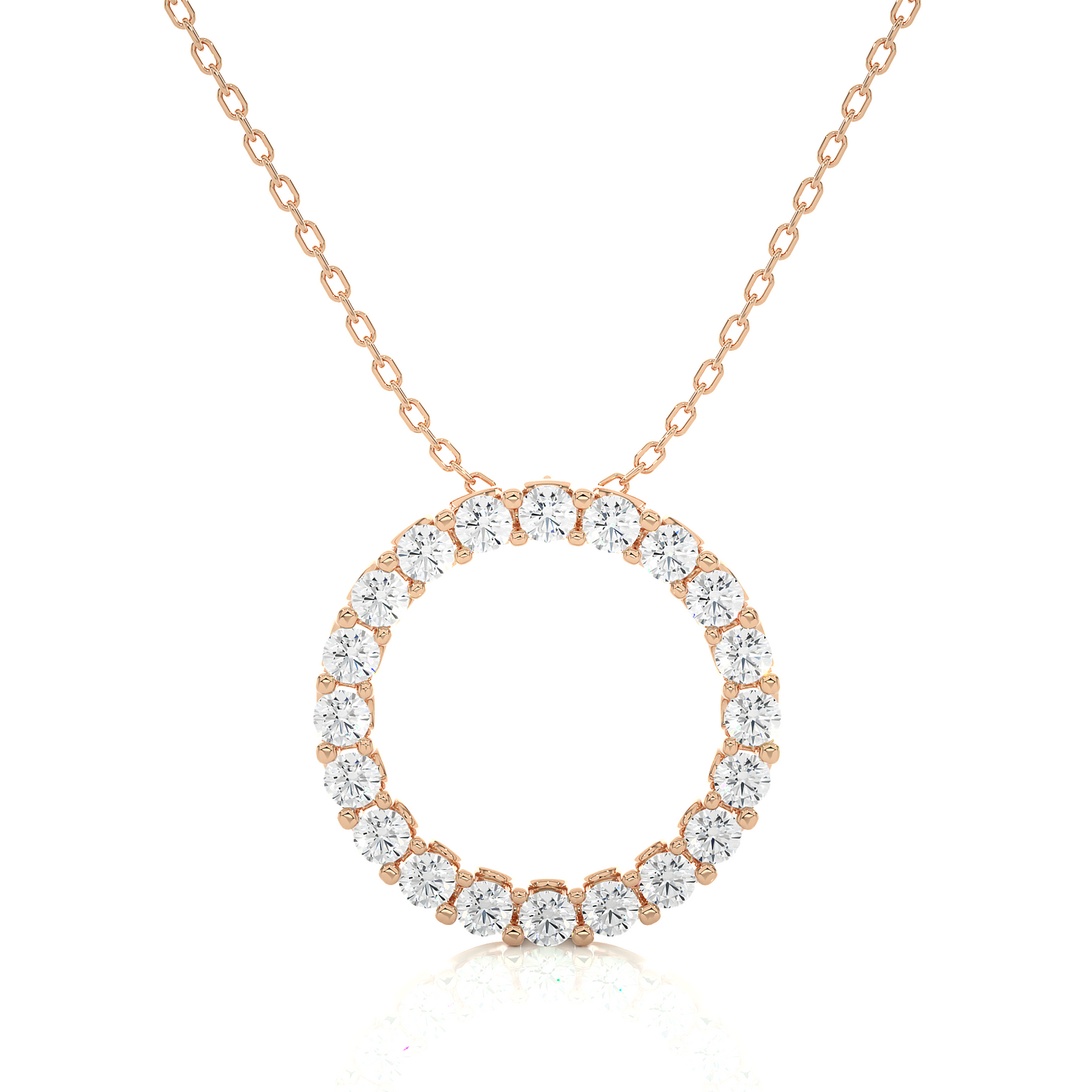 Circle Lab Grown Pendants