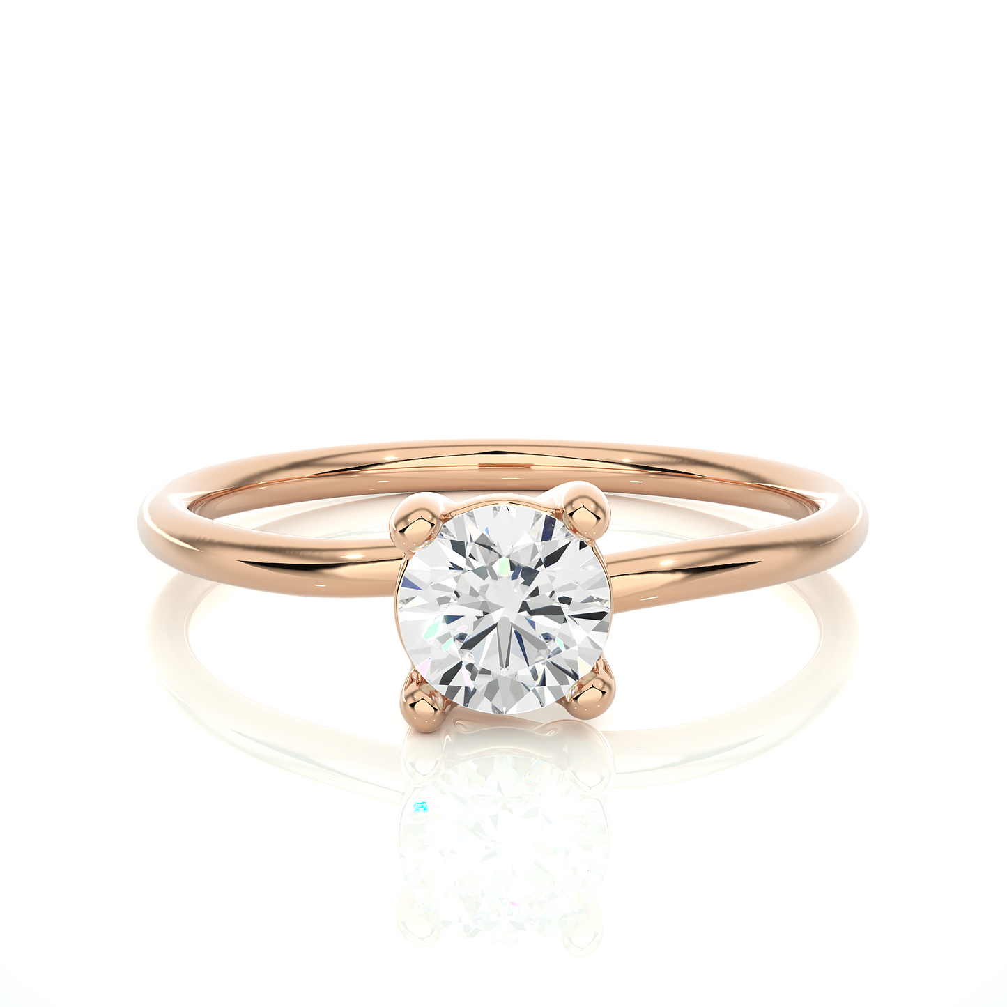 Round Lab-Grown Ring