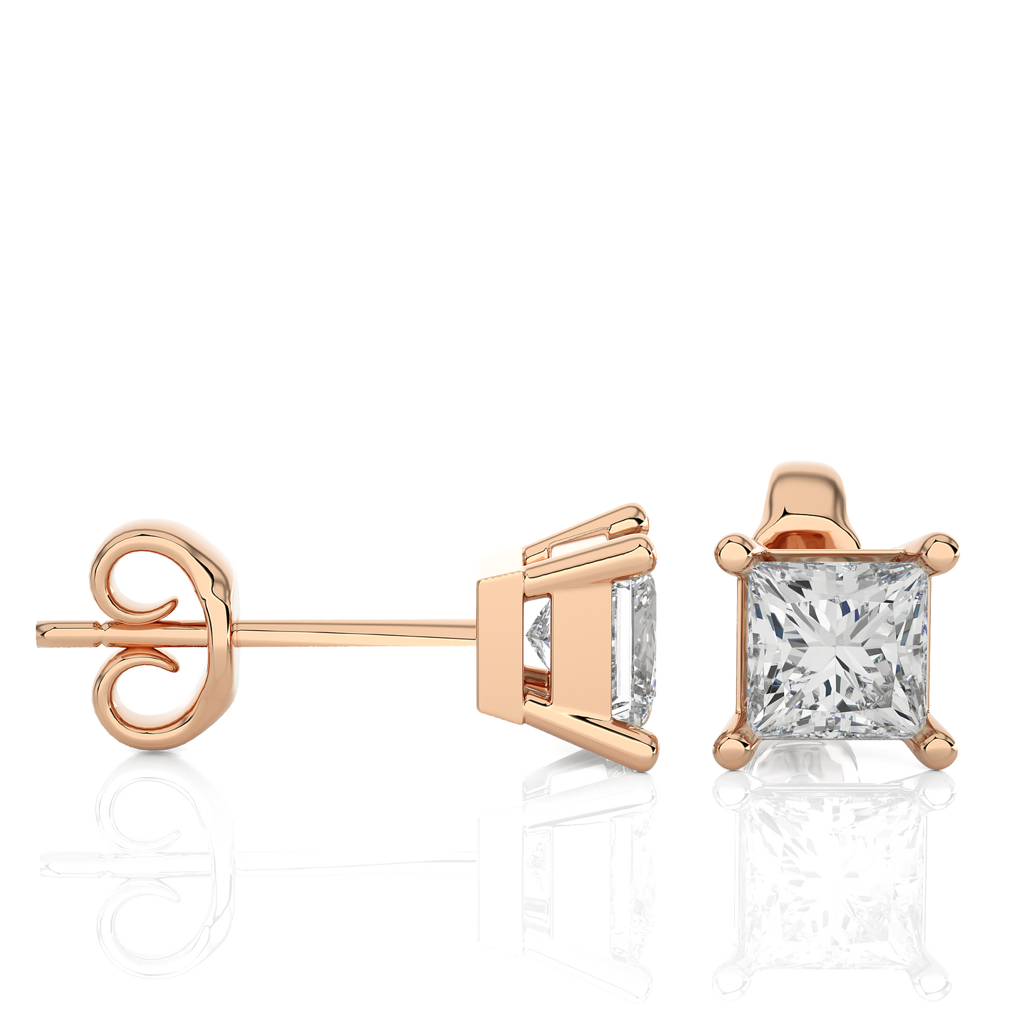 Timeless Square Lab-Grown Earring