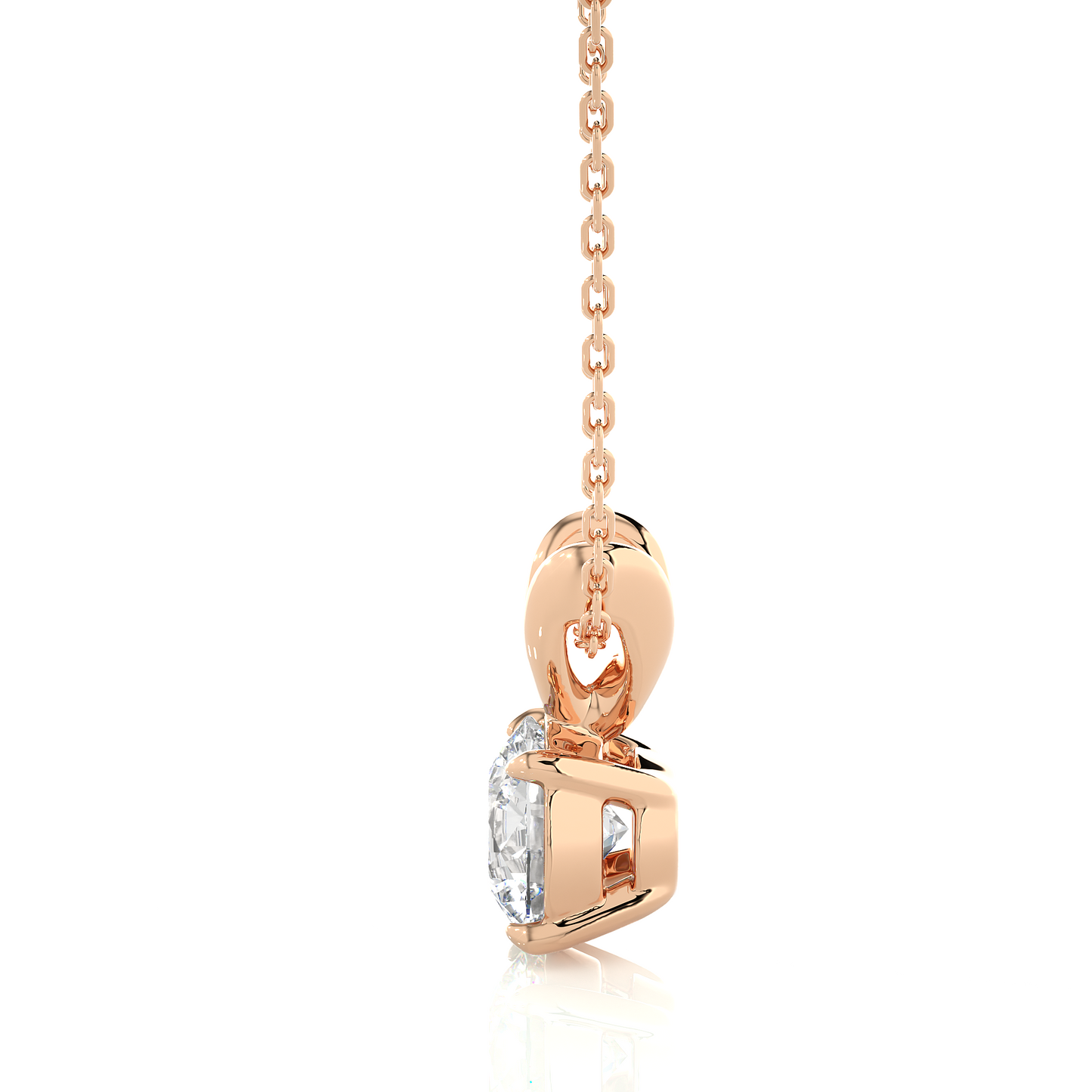 Round Cut Lab Grown Pendants