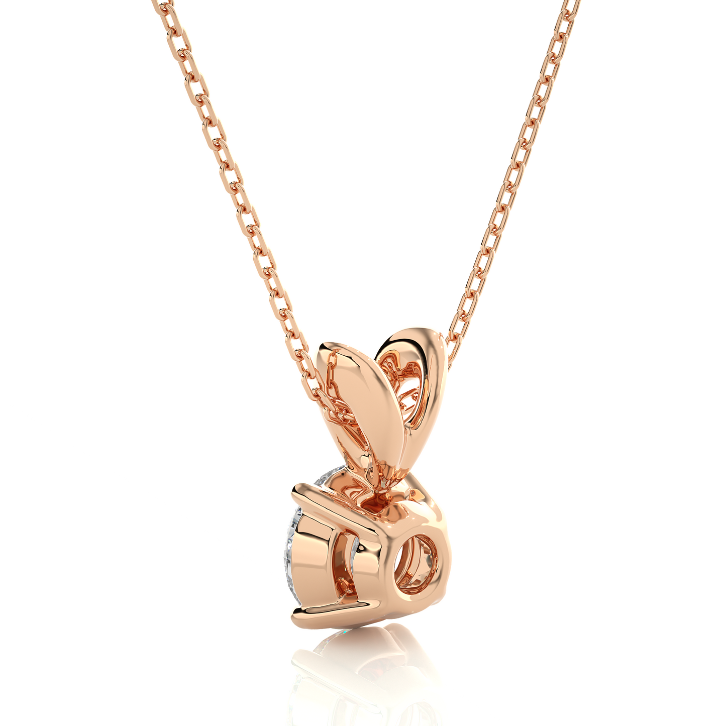 Round Cut Lab Grown Pendants