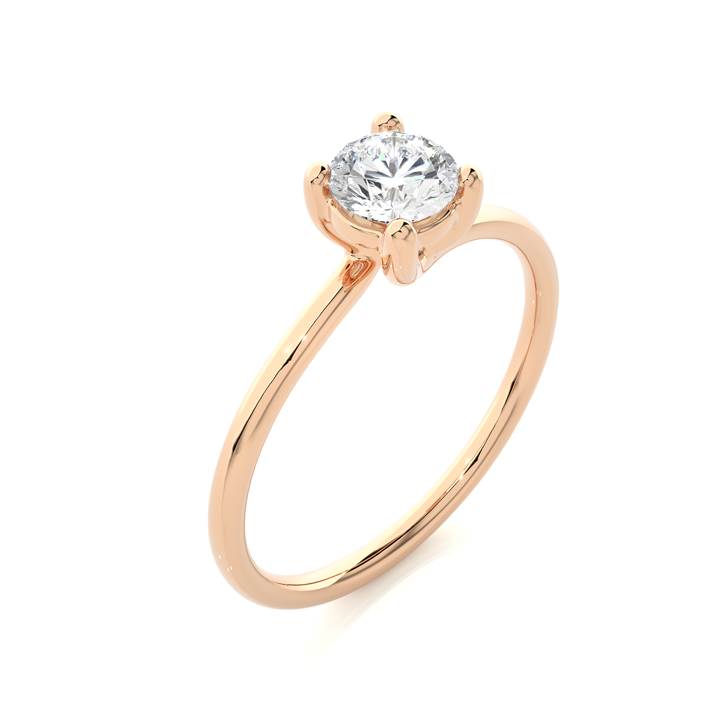Round Lab-Grown Ring