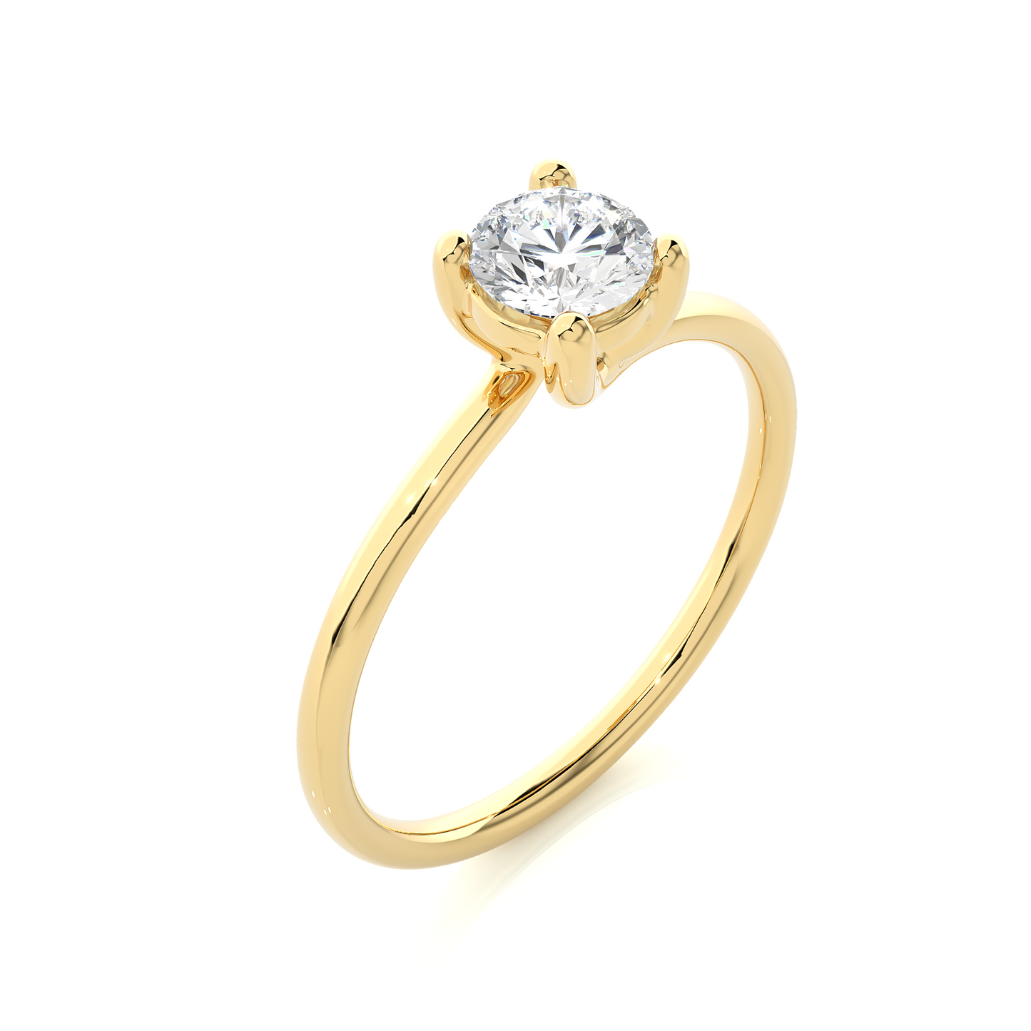 Round Lab-Grown Ring