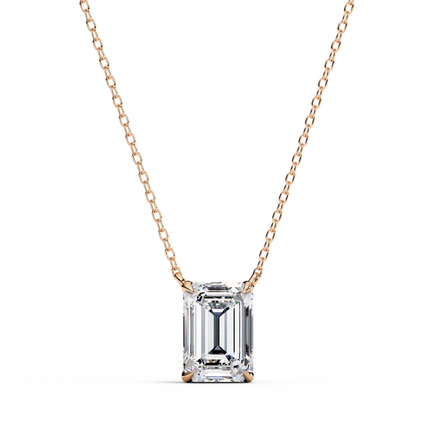 Lab Grown Solitaire Pendants