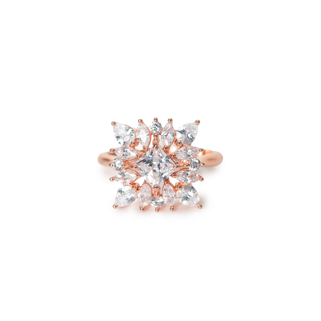 Rose Gold Halo Ring