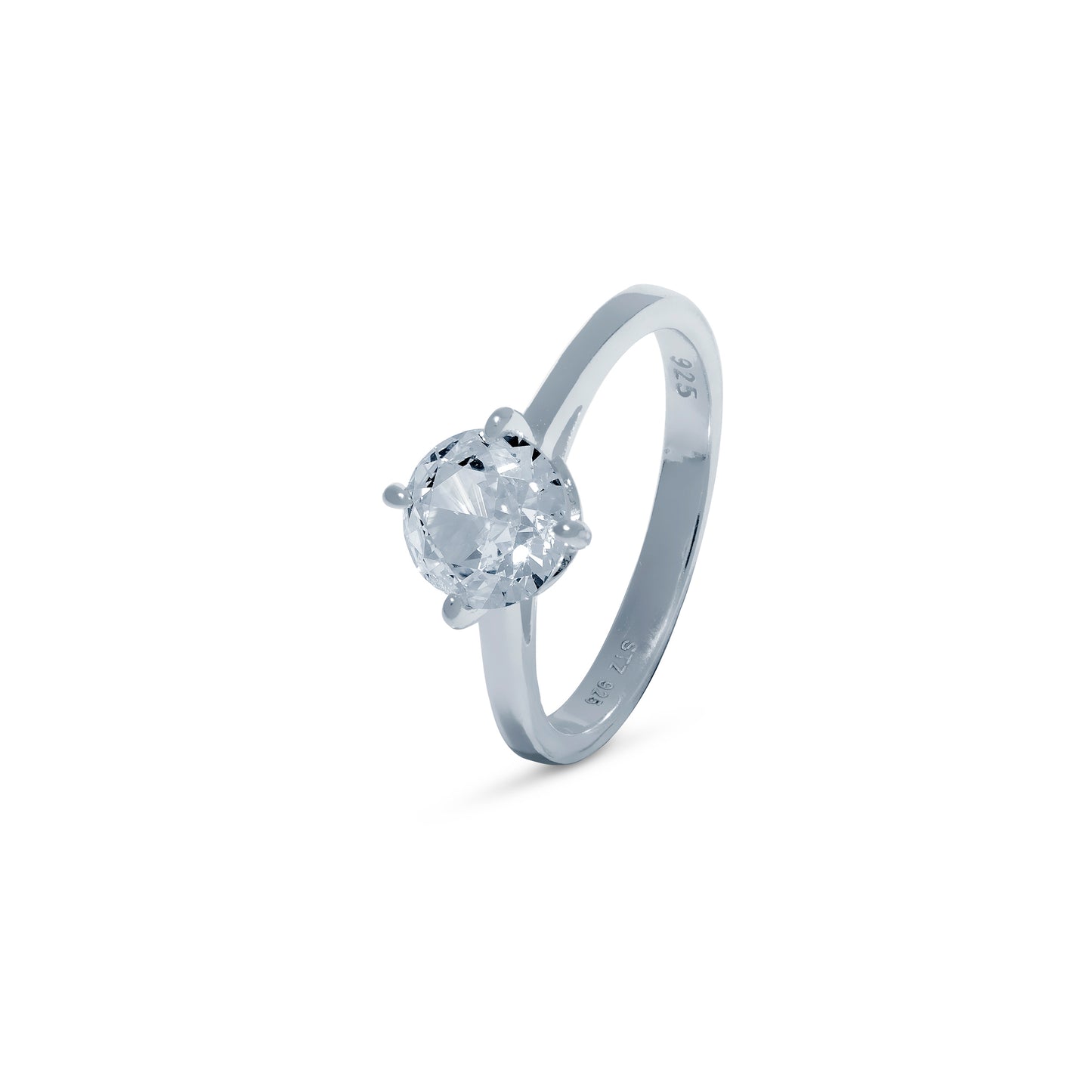 Midnight Diamond Solitaire Ring
