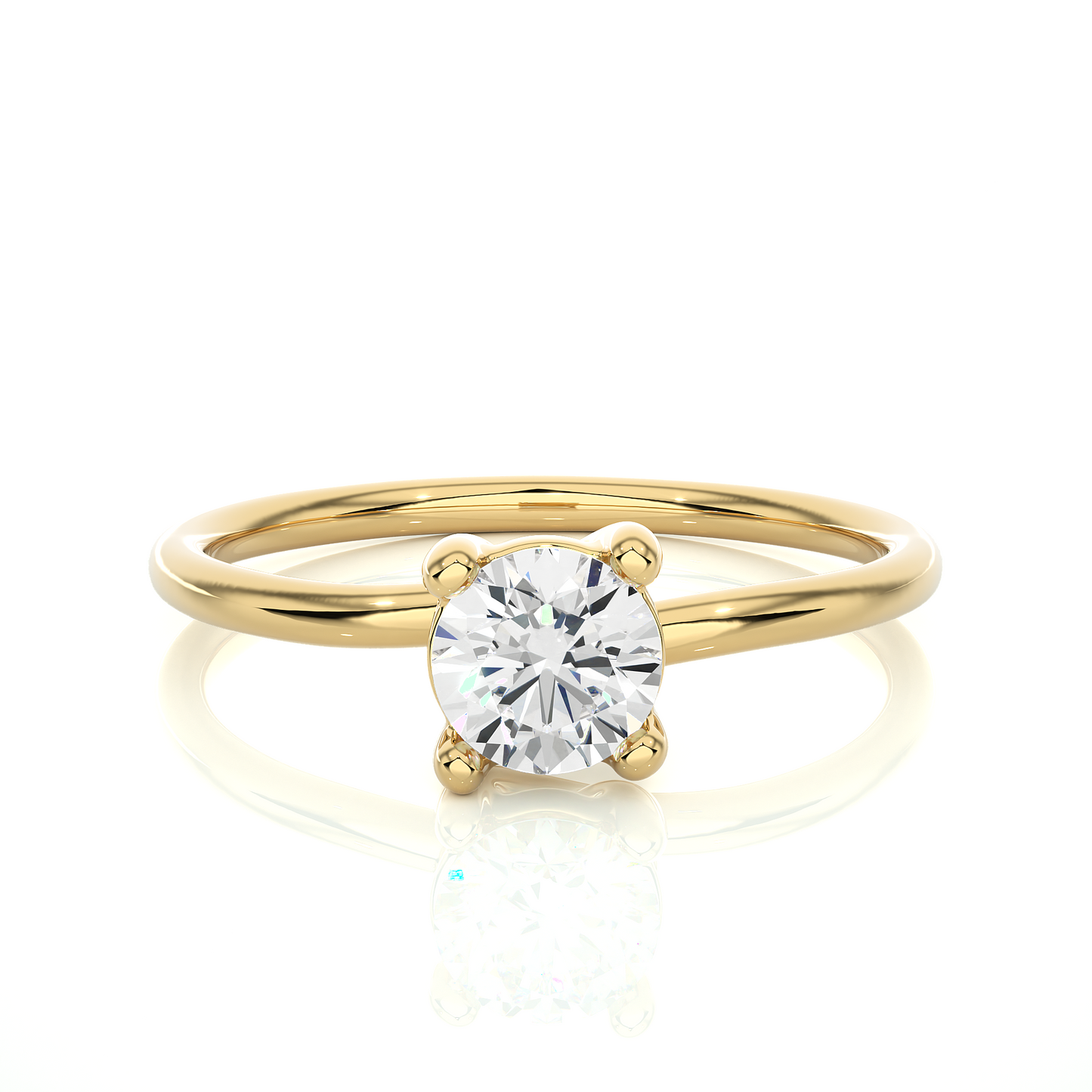 Round Lab-Grown Ring