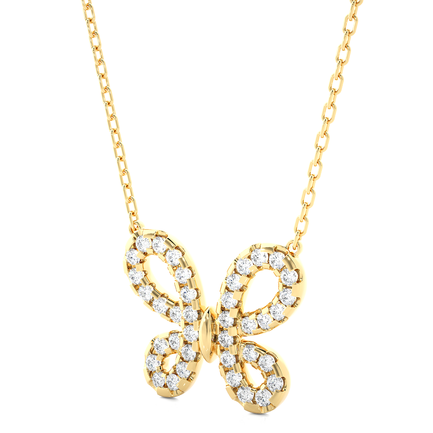 Winsome Butterfly Lab Grown Pendants