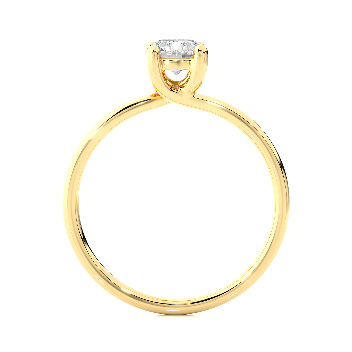Round Lab-Grown Ring