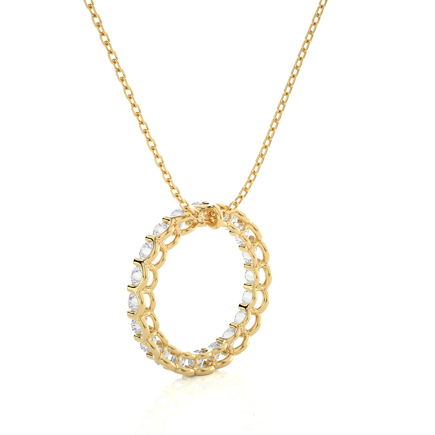 Circle Lab Grown Pendants