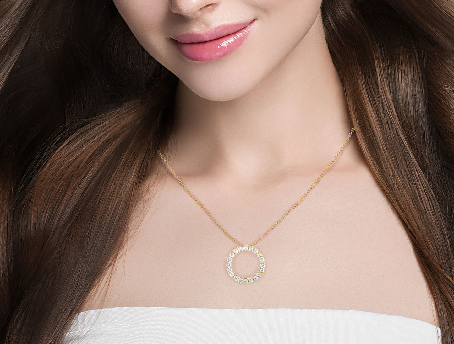 Circle Lab Grown Pendants