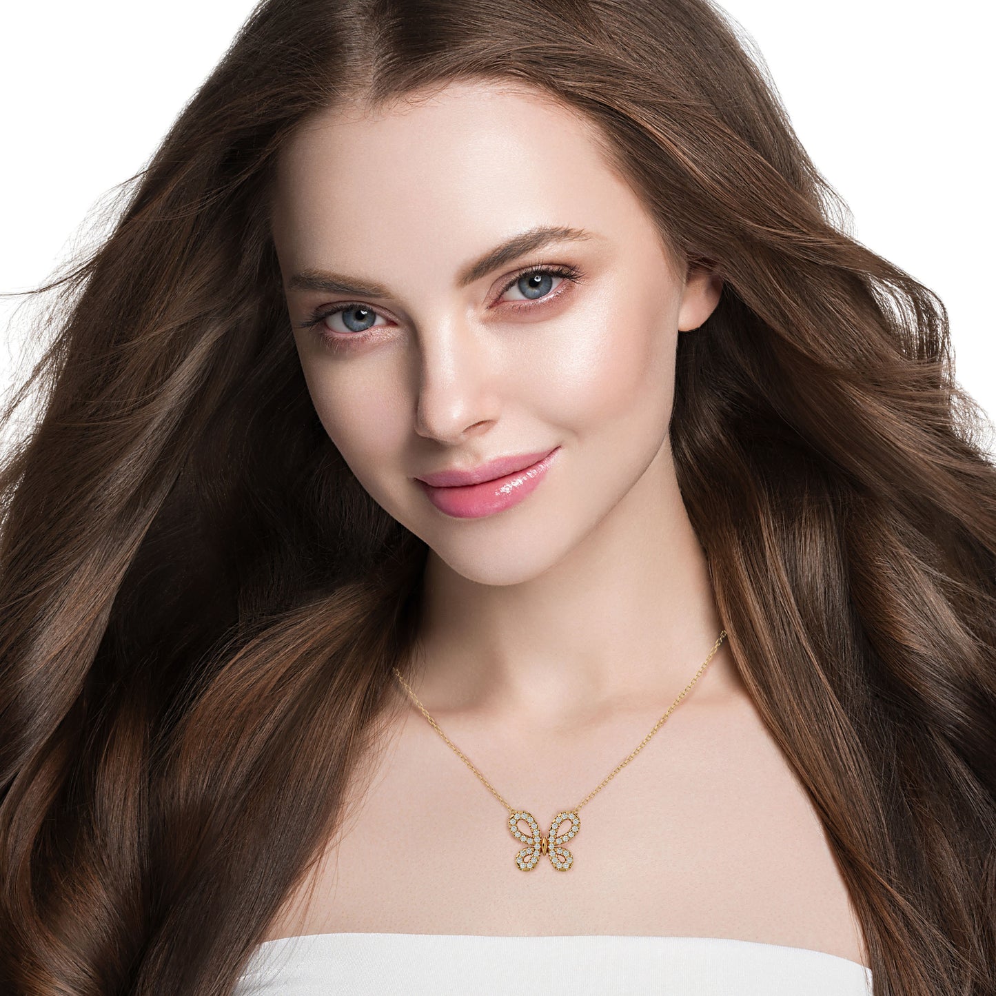 Winsome Butterfly Lab Grown Pendants