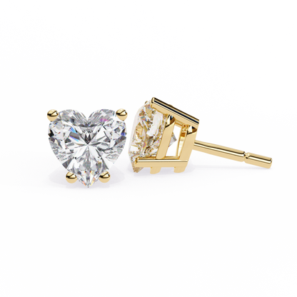 Emily Heart Lab - Grown Diamond Earrings.