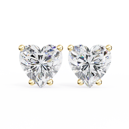 Emily Heart Lab - Grown Diamond Earrings.