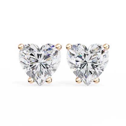 Emily Heart Lab - Grown Diamond Earrings.
