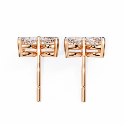Floral Lab-Grown Diamond Earrings
